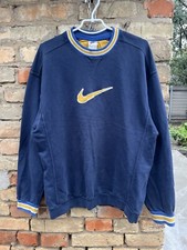 Vintage NIKE Distressed Faded Big Logo Boxy Baggy Sweatshirt