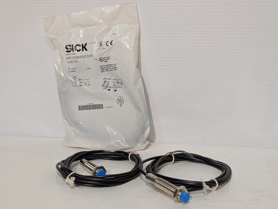 Lot of 3 Sick IME12-04NPSZW2S Inductive Proximity Sensors, Thread Size:  M12 x 1 - Image 3 of 4