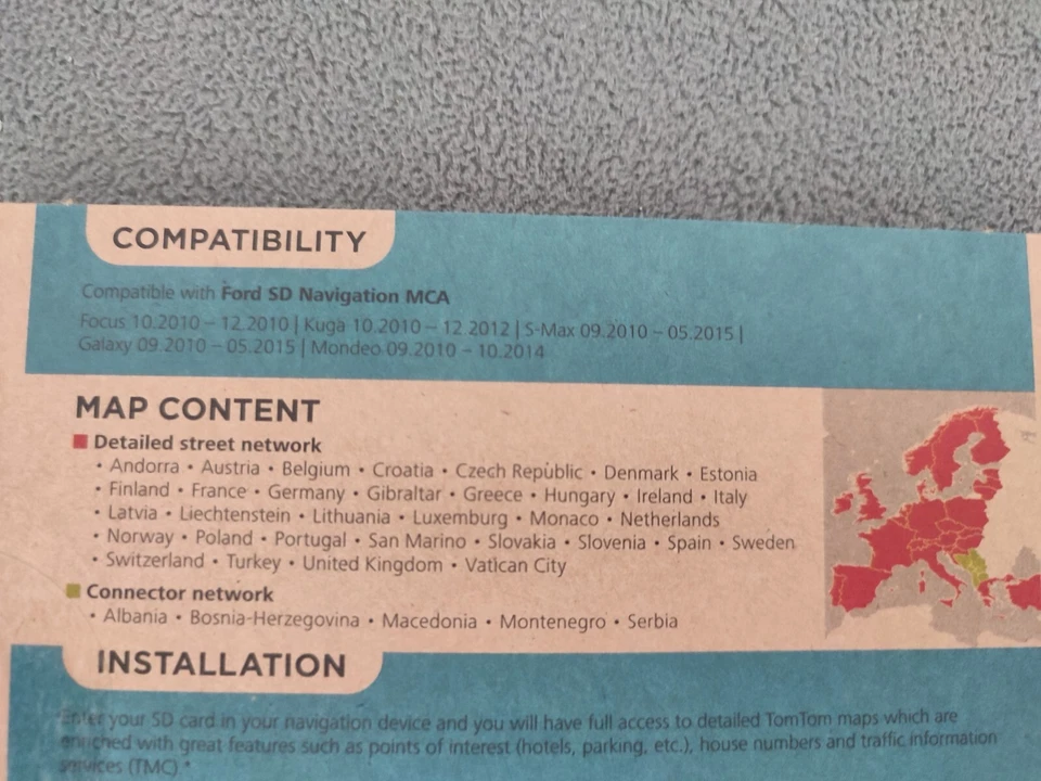 FORD MCA 2022 Navi SD Karte Europa Final Update A66SX-19H449-ML 2608628 - Bild 3 von 4