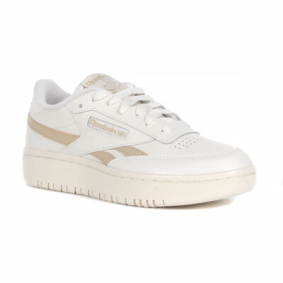 Reebok Women's Club C Double Revenge Chalk/Oat Platform Sneakers