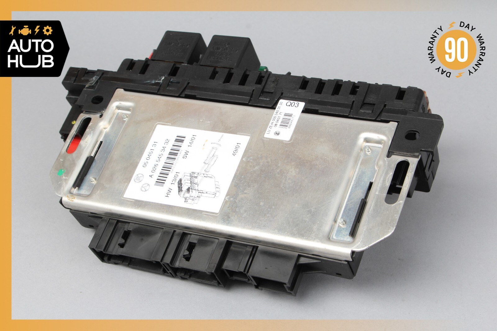 03-12 Mercedes R230 SL500 SL55 AMG SL550 Rear SAM Fuse Box Relay Module OEM