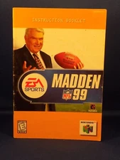 Nintendo 64 N64 Madden Football 99 Original Instruction Booklet Manual - Only B