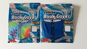 Two Jumbo Book Covers  - Super stretchy