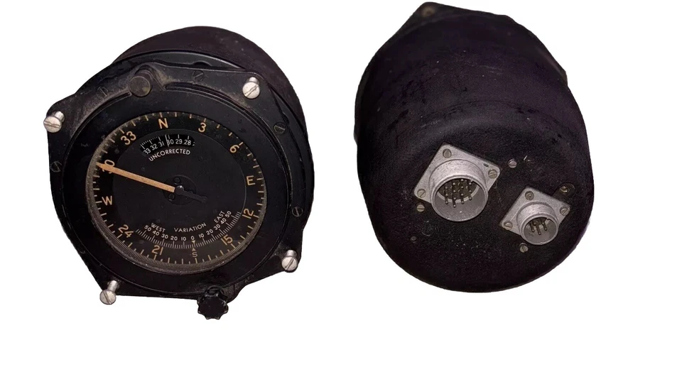 Antiguo girosco direccional militar Cessna Foto 3 de 4