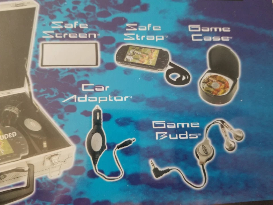 Intec Pro Gamer's Kit For PSP Aluminum Case With Accessories NEW & SEALED - Image 4 of 4