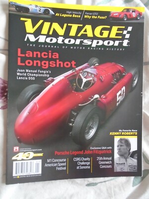 Vintage Motorsport Jan/Feb 2022 Lancia D50, Ferrari GTO