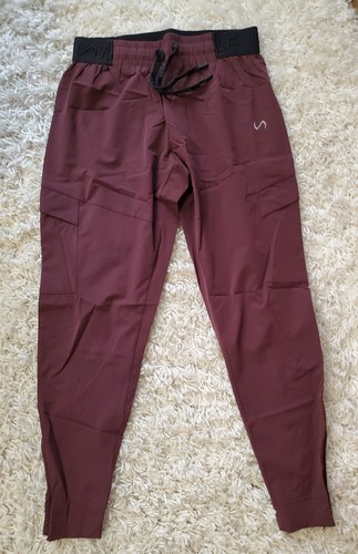 TLF Apparel Women's Emerge Workout Joggers Dark Berry Sz.M Pockets Athleisure