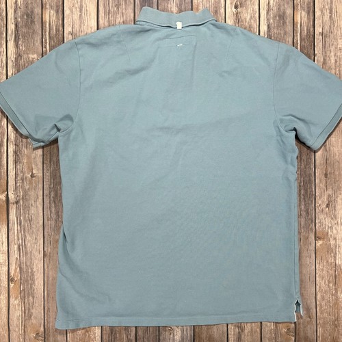 Rag & Bone Polo Short Sleeve Shirt Large Mens Light Blue Cotton - Picture 2 of 7