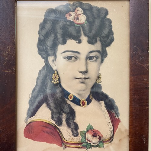 Original 19thC Currier & Ives Beauty of the Pacific Hand-Colored Print Framed - Picture 2 of 8