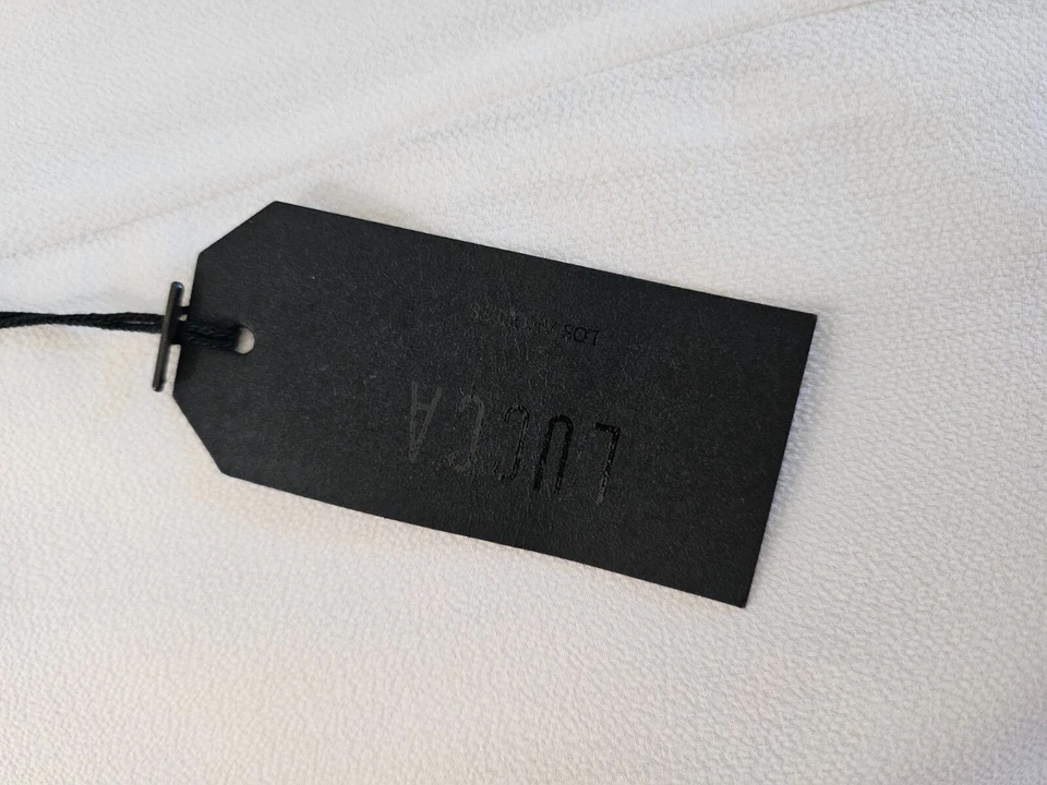 Lucca Couture WHITE ROMPER (Long Sleeve Shorts) MEDIUM (NWT) NEW - Image 4 of 4