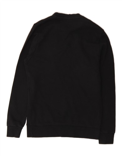 REEBOK Mens Sweatshirt Jumper Small Black Cotton FV07 - Picture 2 of 3