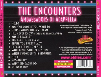 THE ENCOUNTERS AMBASSADORS OF ACAPPELLA NEW CD