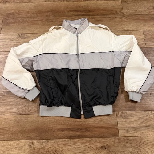 Vtg 80s Dunbrooke Pla-Jac Colorblock Windbreaker XL