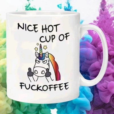 Nice Hot Cup Of F...offee - Funny Ceramic Coffee Mug