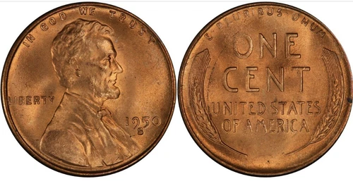 1950 S 1950S Lincoln Cent Wheat Penny Uncirculated UNC BU