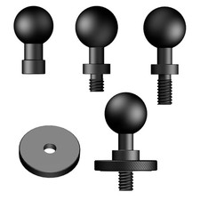 Camera Mount Adapter 17mm Ball Socket to 1/4-20 Male Screw Adapter Universal