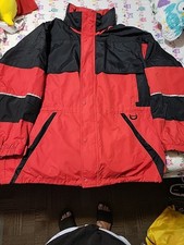 Vintage Cintas Red, Hooded, Men's Sprint Jacket, Size Xl
