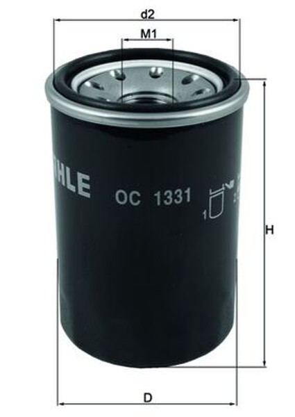 Mahle ÖLfilter OC 1331 Anschraubfilter FüR Spider Alfa 4C Giulietta 65,0Mm 960-image