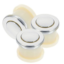 3 Pcs Round Spring Handle Furniture Hardware Knobs Door Cabinet Drawer