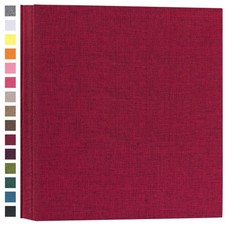 Potricher 4x6 Photo Album 1000 Photos, Linen Cover, Extra-Large Capacity Red Pic