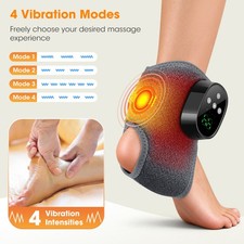 2x Cordless Foot Ankle Massager 4 Heat 4 Modes for Plantar Fasciitis Pain Relief