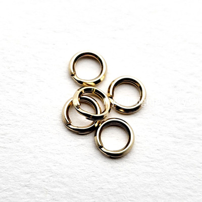 5.2mm 14K Gold Filled Split Rings   5 Pcs | High Quality Round Connectors