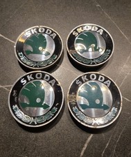 4x Skoda Nabendeckel Felgendeckel 6U0601151L 56mm