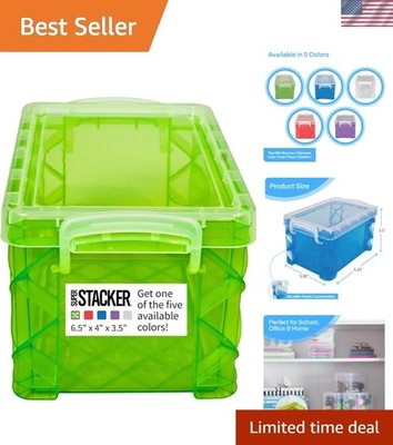 Stylish Stackable Index Card Box for 3x5 Cards - Organize in Assorted Colors