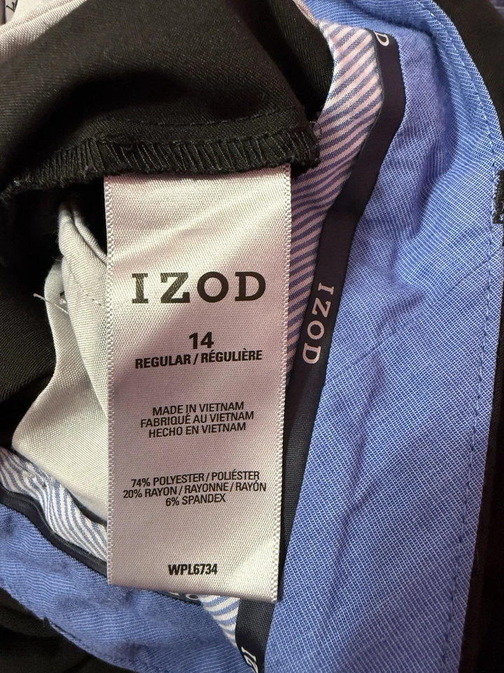 IZOD boys' dress pants, black, size 14 regular - Image 4 of 4