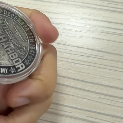 U.S. Battleships of Pearl Harbor Military Commemorative Coin, USS