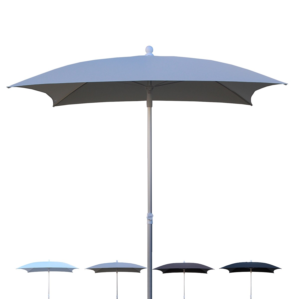 Parasol carré grand format pour grand jardin et terrasse extérieure Superalux