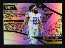 2018 Panini Select Snapshots Silver Prizm Ezekiel Elliott #SN-19 7zf