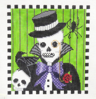 Shelly Tribbey CBK Halloween Groom Handpainted Needlepoint Canvas 13ct