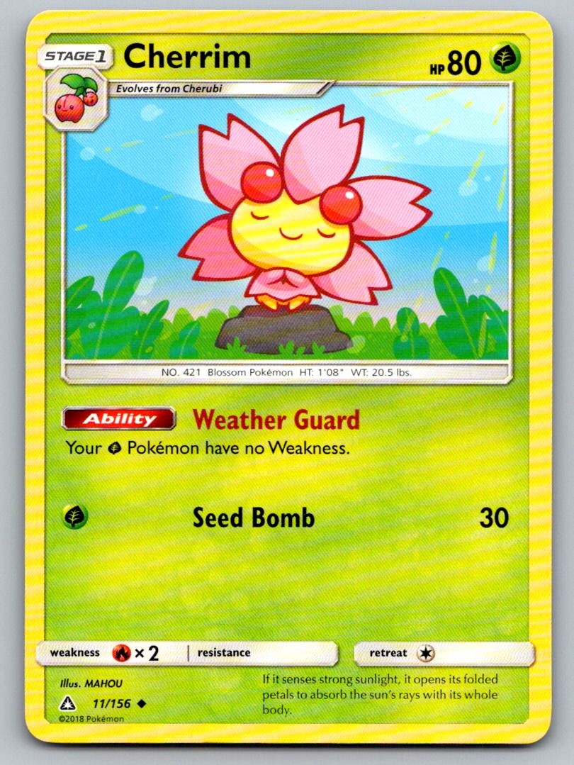 Cherrim 11/156 Uncommon Ultra Prism Pokemon Lightly Played
