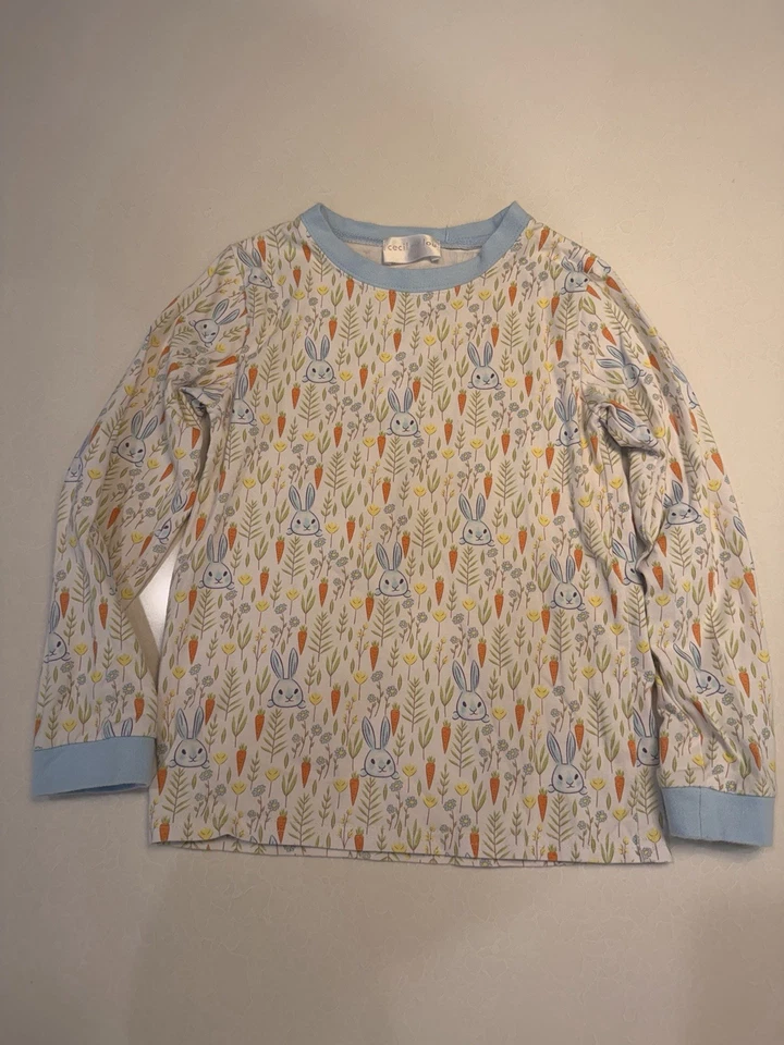 ¡Pijama Cecil and Lou con estampado de conejito de Pascua talla 7! Excelente estado! Foto 2 de 4