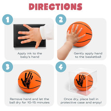 Baby Basketball Handprint Kit Shower Gifts Boys Newborn Keepsake Hand Footprint