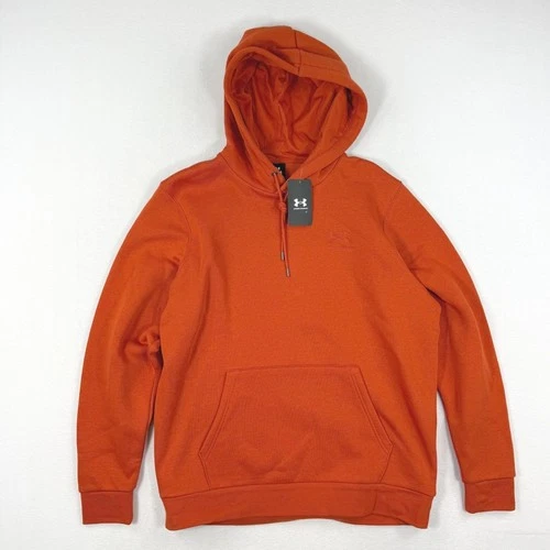 Under Armour Icon Fleece Hoodie Surplus Orange Mens Size L NEW - product listing photo