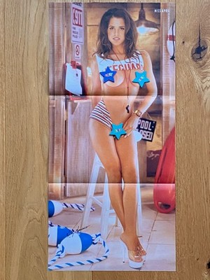 1997 Playboy Centerfold Playmate des Monats Kelly Monaco April Poster Vintage
