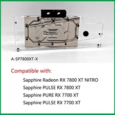 Granzon GPU Water Block For Sapphire Radeon RX 7800 XT NITRO/PULSE RX 7800 XT