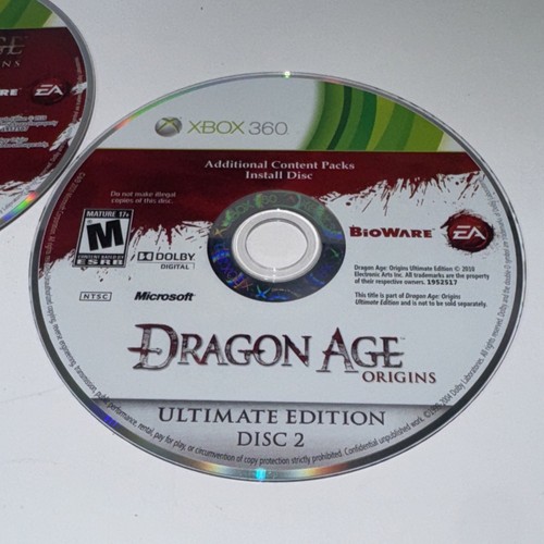 Dragon Age: Origins Ultimate Edition (Xbox 360, 2010) Discs Only Tested - Picture 3 of 6