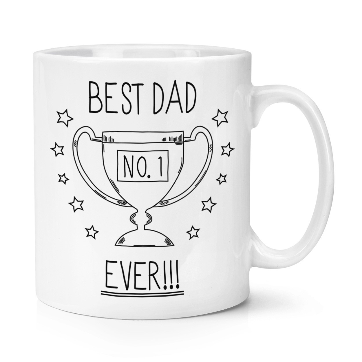 Best Dad Ever No.1 10oz Mug Cup - Funny Father's Day