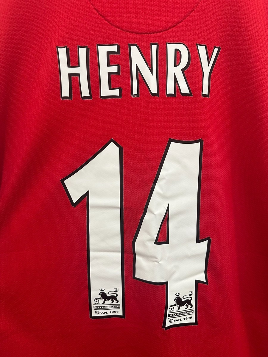 Thierry Henry #14 Arsenal 2007/08 Home Soccer Jersey - M | eBay