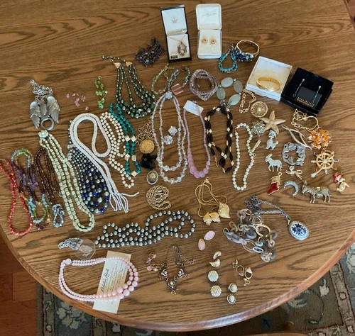 Lot Of Vintage Costume Jewelry Many Signed