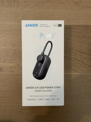 Anker 615 65W USB Power Strip Black - Open Box