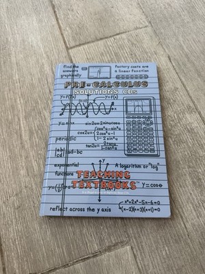   Teaching Textbooks PRE-CALCULUS SOLUTIONS CDs