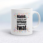 Personalised Birthday Swearing Mug