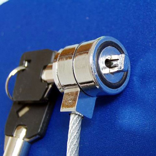 Computer Key Laptop Notebook Computer Anti-theft Security Alloy Lock with Key - Afbeelding 3 van 12