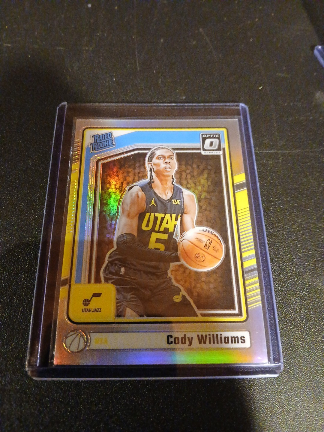 2024-25 Panini Donruss Optic Cody Williams #298 Rated Rookie Silver Holo - Jazz