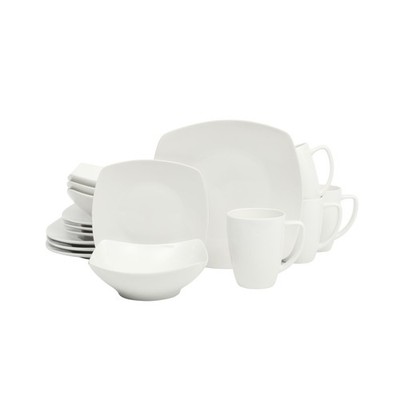 Gibson Home Zen Buffet Porcelain Chip and Scratch Resistant Dinnerware Plates...