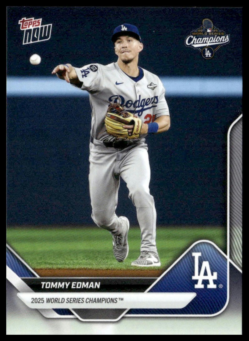 Tommy Edman 2025 Topps Now World Series Champions Los Angeles Dodgers #WS-8